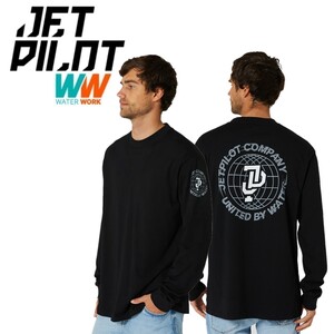 ジェットパイロット JETPILOT 2023 Tシャツ 長袖 送料無料 グローバル L/S メンズ Tシャツ W23608 ブラック L ロンT