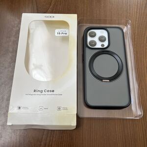 606p0635☆ SODI iPhone 15 Pro 用 ケース 「360°回転スタンド」 Mag-Safe対応 マグネット式 SGS認証 耐衝撃 隠しスタンド