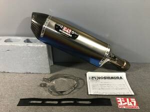 管理番号01395　YOSHIMURA　ヨシムラ　 ZRX1200 DAEG　09-　スリップオン　マフラー　R-77J　チタンブルー　【週末クーポン適用下さい】