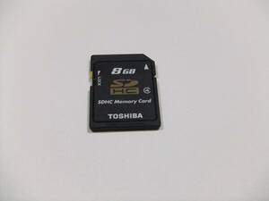 SDHCカード 8GB CLASS4 フォーマット済み 1枚 TOSHIBA