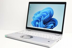 1円スタート ノートパソコン Windows11 2in1PC Panasonic レッツノート CF-QV8 第8世代 Core i5 SSD256GB メモリ8GB タッチパネル カメラ