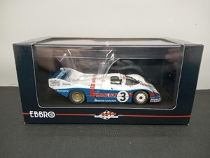 箱傷み、ケースにキズ EBBRO 1/43 マツダコレクション ポルシェ 956 ウィニングラン WEC Fuji 1983 (ホワイト/ブルー)