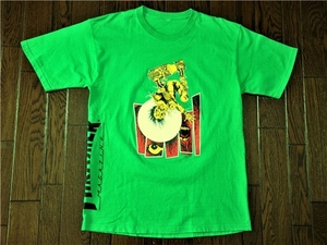 パスヘッド PUSHEAD スラッシャー THRASHER Tシャツ 緑 検索 スケボー オールドスクール セプティックデス スカル RANCH RECORD 80s 90s