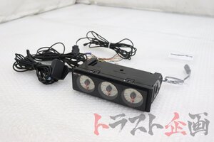 1101602513 希少 ラリーアート 1DIN 3連 メーター 油温 油圧 ブースト ランサーワゴン エボリューションGT CT9W トラスト企画 送料無料 U