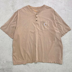 Carhartt カーハート ヘンリーネック ポケットTシャツ ポケT ビッグサイズ メンズ4XL