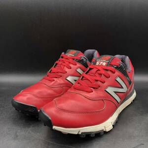 M3326 NEW BALANCE ニューバランス 574 スパイクレス ゴルフシューズ メンズ US7.5/25.5cm レッド MGS574RD 