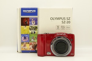 オリンパス OLYMPUS コンパクトデジタルカメラ レッド SZ-20