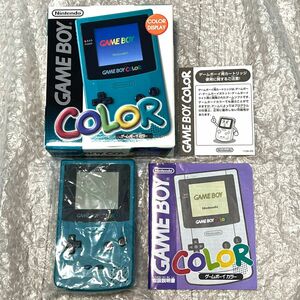 〈ほぼ未使用・極美品・箱説付属・動作確認済み〉GBC ゲームボーイカラー 本体 ブルー CGB-001 GAMEBOY COLOR