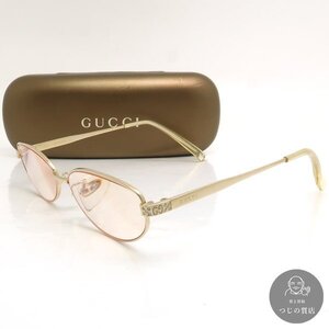 1円～GUCCI グッチ GG-8528J 35□14 139 チタン サングラス メガネ 度入り 眼鏡 ケース◆送料600円～◆～1/30(木)終了 質屋-10552