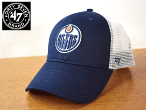 1円スタート!【未使用品】(フリーサイズ) 47 BRAND NHL EDMONTON OILERS オイラーズ キャップ 帽子 K321