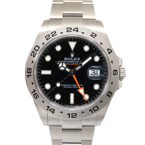 【天白】ROLEX ロレックス エクスプローラーII 226570 EX2 ブラック 黒 SS 2023年 42mm 自動巻 メンズ 腕時計 未使用