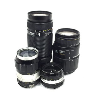1円 Nikon NIKKOR-Q Auto 135mmｆ3.5/NIKKOR-H Auto f3.5 28mm 等 含む カメラ レンズ まとめ セット