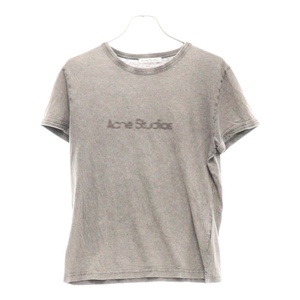 Acne Studios アクネ ストゥディオズ BLURR LOGO T-SHIRT フェードロゴ 半袖クルーネックTシャツ ブラック TSHI000558