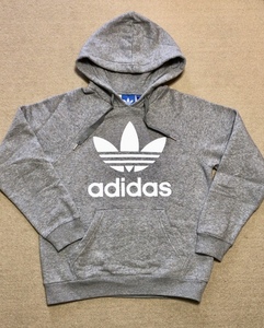 ☆中古☆美品☆アディダスオリジナルス☆アディダス パーカー adidas メンズ Sサイズ 男女兼用☆グレー☆