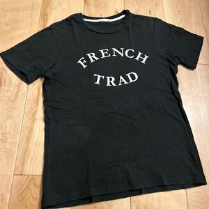 French TRAD フレンチトラッド　 Tシャツ　サイズS ブラックBLACK 平置き 肩幅　約40センチ 着丈　約62センチ黒 半袖Tシャツ Tシャツ