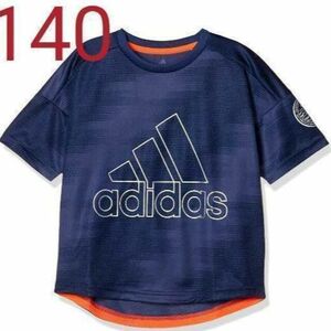 【新品】【サイズ：140】adidasキッズTシャツ(インスパイア紺)