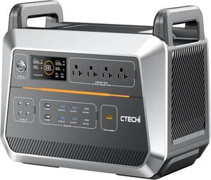 新品　CTECHi ポータブル電源 大容量 1800W リン酸鉄リチウムイオン電池 2073.6Wh 2時間フル充電 ポータブルバッテリー AC（サージ3000W) 