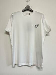 【入手困難】 PRADA プラダ 半袖 Tシャツ トップス 白 ホワイト ロゴ ワンポイント M 新品未使用 レア 希少 早い者勝ち