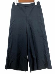 INDIVI インディヴィ ワイド パンツ size40/紺 ■■ ☆ eba5 レディース