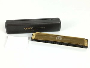 【ジャンク品】QI MEI 24 TREMOLO クロマチック ハーモニカ トレモロ wa◇96