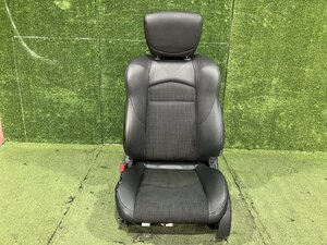 Y管理75380 H21 フェアレディZ Z34】★ハーフレザー 助手席 アシスタント シート 電動パワー シートヒーター付★トリム G