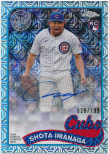 今永昇太 MLB 2024 Topps Update Silver Pack RC Rookie Variation Refractor Auto 199枚限定 直筆サイン ルーキーオート Shota Imanaga