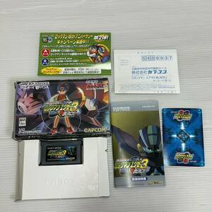 ◯x19 GBA ゲームボーイアドバンス ロックマン エグゼ3 BLACK 初回限定 カードダス 箱説付