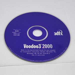 3dfx VooDoo3 2000　Ver.1.0 ドライバーディスク　インストールディスク　Win95/98/NT4.0 DirectX6