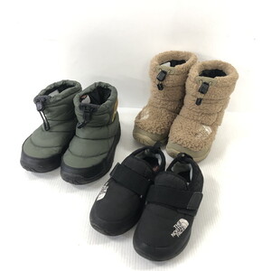 TEI 【現状渡し品】 THE NORTH FACE キッズ スノーシューズ 3点まとめ ノース ノースフェイス 子供 冬ぐつ 〈173-240405-MK-04-TEI〉