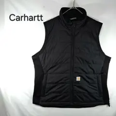 【美品】Carhartt　カーハート　ナイロンベスト　フルジップ　キルティング