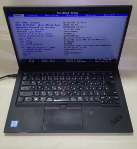 【Bios OK】 Lenovo ThinkPad X1 Carbon 20KG i5-8250U/8GB 第8世代 ⑤