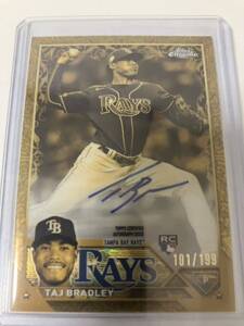 【199枚限定】2023 Topps chrome gilded Taj Bradley gold cast auto(タージ・ブラッドリー）