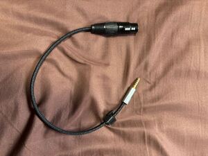 1円スタート 4Pin XLR メス 4.4mm 5極 オス 変換ケーブル 約0.4m