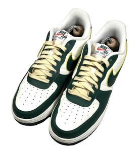 極美品 NIKE ナイキ エアフォース1 FD0341-133 27cm AIR FORCE1 07 LV8 セイル ノーブルグリーン 元箱付き オレンジスウッシュ USED品