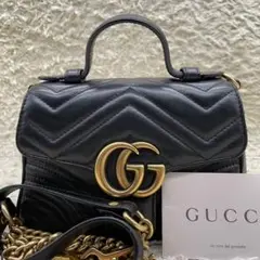 ◆美品◆ GUCCI ハンドバッグ マーモント キルティング 2way