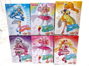 HUGっと! プリキュア 6 キューティー フィギュア キュア エール アンジュ エトワール アムール Hug! Pretty Cure Precure Gift プレゼント