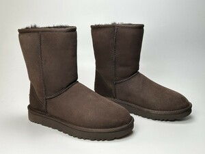 新品 ug1237 訳あり品 アグ クラシック ショート 22.0cm US5.0 女性用 チョコレート UGG CLASSIC SHORT II 1016223