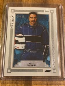 ナイジェル　マンセル2023 Topps Eccellenza Formula 1 - Veterano Blue Nigel Mansell /49