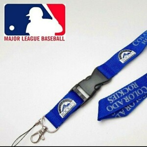 現品限り 新品 MLB 携帯ストラップ ネックストラップ コロラド ロッキーズ