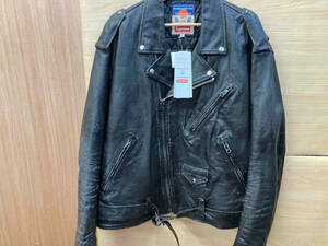 Supreme シュプリーム blackmeans Leather Motorcycle Jacket ダブルライダースジャケット Mサイズ ブラック