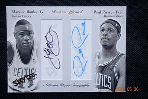 Paul Pierce/Marcus Banks 2003-04 Skybox Autographs Rookies Affirmed Autographs #41/50