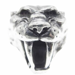 CRAZY PIG クレイジーピッグ SABER TOOTH TIGER RING セイバー トゥース サーベル タイガー リング シルバー系 20.5号【中古】