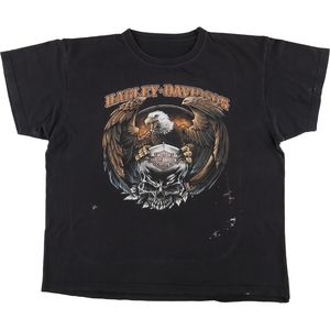 古着 ハーレーダビッドソン Harley-Davidson 鷲柄 イーグル柄 モーターサイクル バイクTシャツ メンズXL /eaa437289