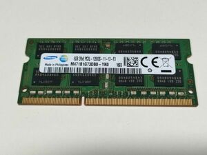 【動作確認済み】SAMSUNG ノートPC用 メモリー DDR3L-1600 PC3L-12800S 8GB×1枚 合計8GB 動作確認済 1週間保証 M471B1G73DB0-YK0【1603】
