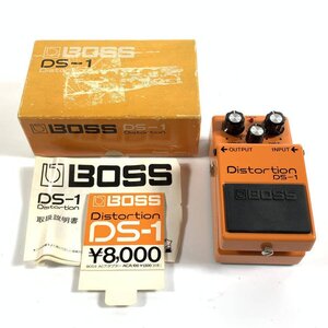 BOSS ボス DS-1 銀ネジ ディストーション ACA電源仕様 日本製 取説/元箱/他付き★簡易検査品