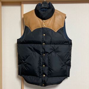 【美品】Rocky Mountain Featherbed by ANATOMICA DOWN VEST ロッキーマウンテンフェザーベッド アナトミカ ダウンベスト 黒 サイズ40