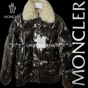 新入荷 本物 新品 73731154 MONCLER モンクレール/サイズ1(M相当)大人気 MORVILLE ファー付 ダウンジャケット 稀少カラー