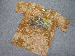 【中古美品】Rainforest Cafe Tシャツ サイズ US キッズ S ◆ DOWNTOWN DISNEY レインフォレスト ワイルド アニマル カモフラ 茶【古着】