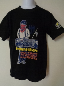 X-LARGE エクストララージ 90s フリーダムファイターズ Tシャツ made in usa アメリカ製 ビンテージ 黒 サイズ M レディース