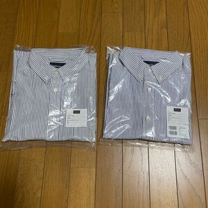 2点セット 21SS DESCENDANT TRUMAN B.D SS SHIRT FULL SIZE GRAY BLUE サイズ1 SMALL ディセンダント 半袖 シャツ